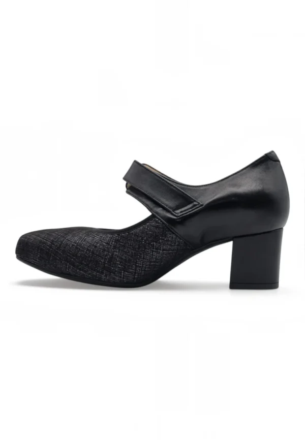Zapato velcro confort Calzados Reno mod. GON 4 de Piel Napa Elást en marron - Imagen 3