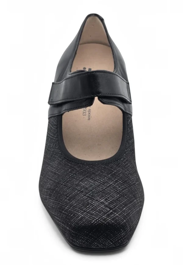 Zapato velcro confort Calzados Reno mod. GON 4 de Piel Napa Elást en marron - Imagen 4