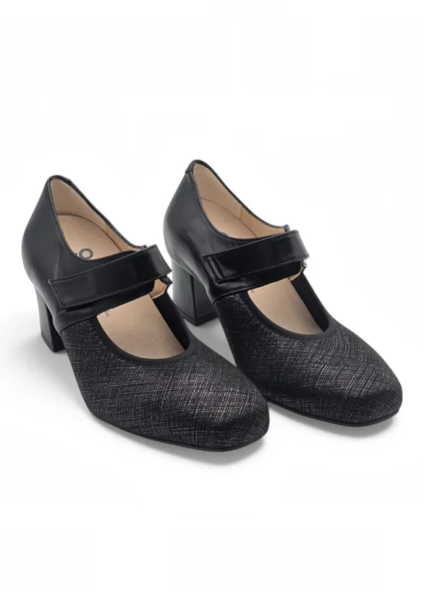 Zapato velcro confort Calzados Reno mod. GON 4 de Piel Napa Elást en marron - Imagen 5