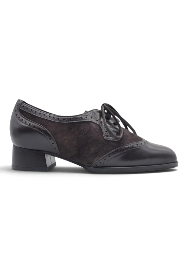 Zapato oxford confort Calzados Reno mod. 564 de Ante en marron