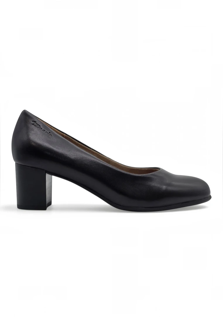 Zapato salón ancho Calzados Reno mod. 82400 de Piel en negro