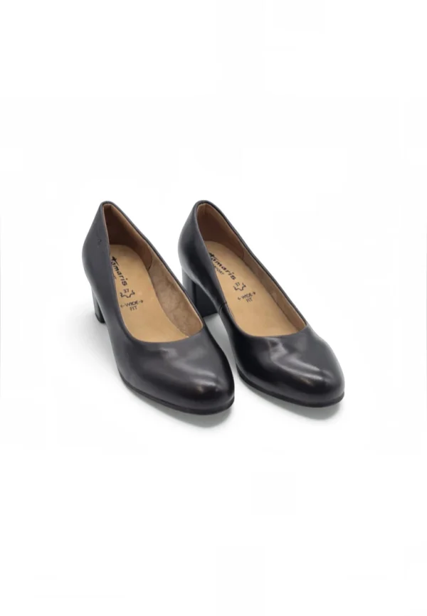Zapato salón ancho Calzados Reno mod. 82400 de Piel en negro - Imagen 5