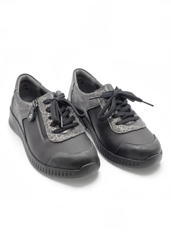 Blucher cremallera Calzados Reno mod. 3302 de Piel en negro - Imagen 5