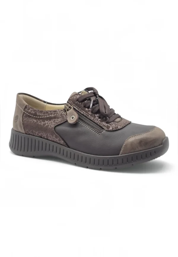 Blucher combinado Calzados Reno mod. 3302 de Piel en marron - Imagen 2