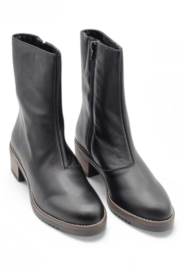 Bota media caña Valeria S mod. 2332 de Piel en negro - Imagen 5