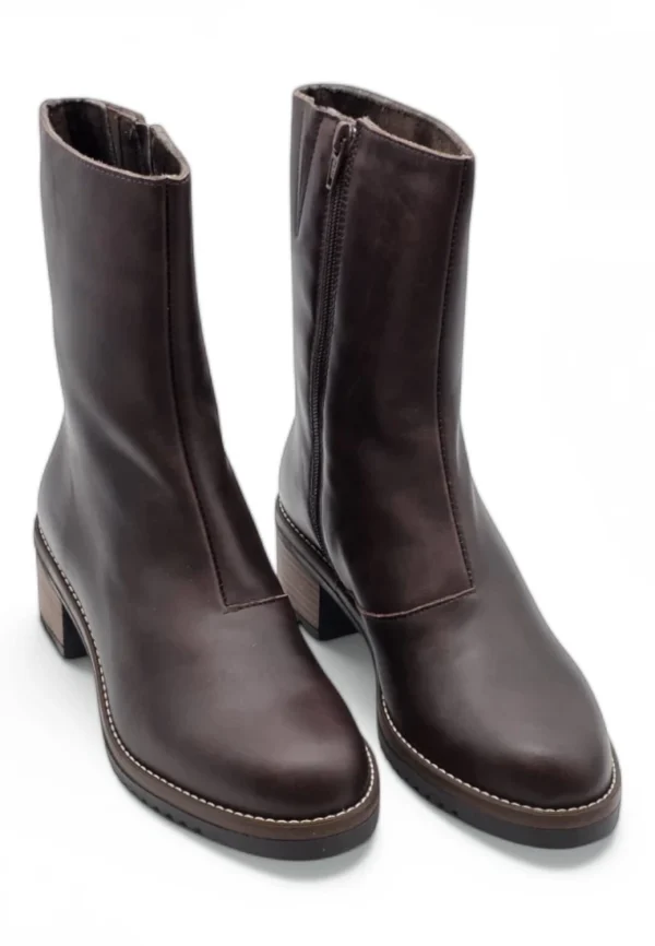 Bota media caña Valeria S mod. 2332 de Piel en marron - Imagen 5