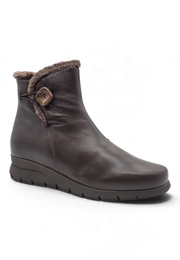 Bota media caña Calzados Reno mod. 2812 de Piel en marron - Imagen 2