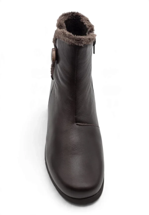 Bota media caña Calzados Reno mod. 2812 de Piel en marron - Imagen 4