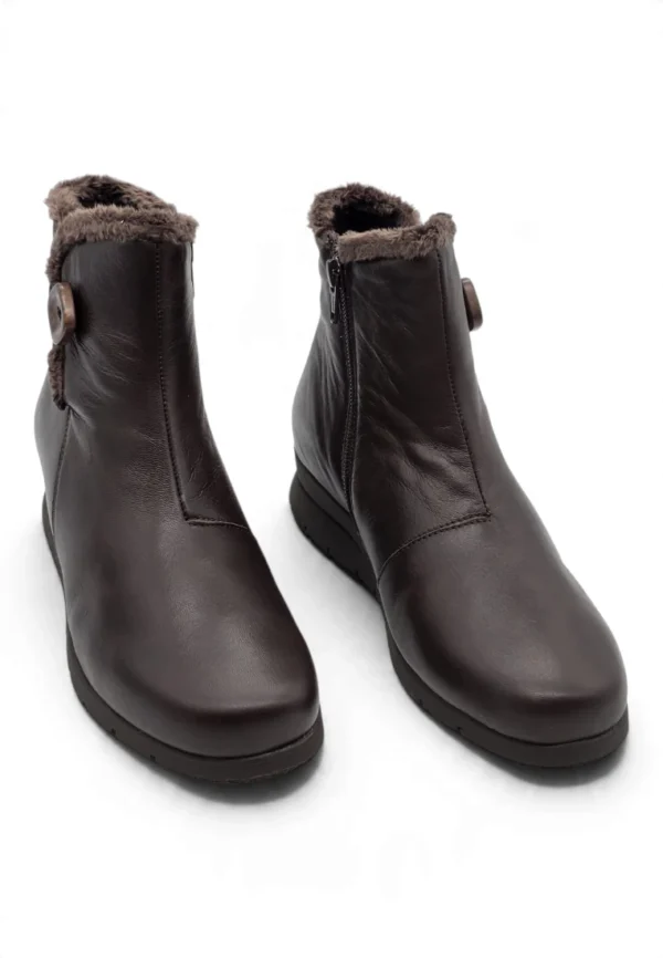 Bota media caña Calzados Reno mod. 2812 de Piel en marron - Imagen 5