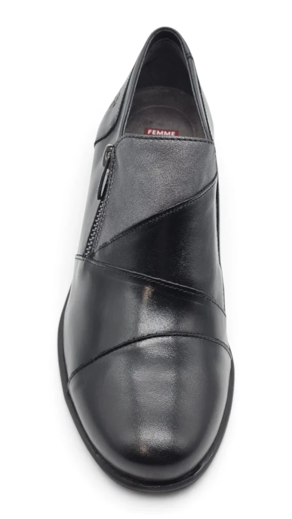 Zapato abotinado Fluchos S.l. mod. F1802 de Piel en negro - Imagen 4