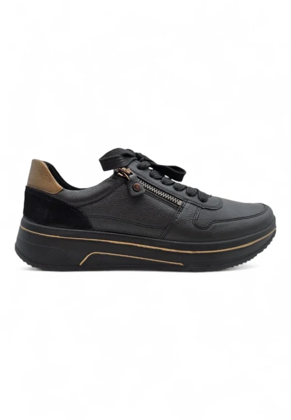 Sneaker piel Ara Calzados S.l. mod. 1227540 de Piel en negro