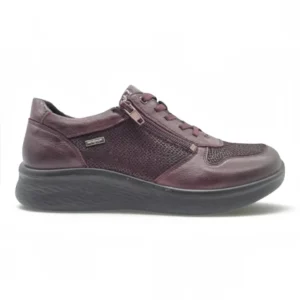 Zapato deportivo ancho Calzados Reno mod. P-819RF de Piel en burdeos