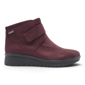 Botin confort velcro Calzados Reno mod. 55353 de Ante en burdeos
