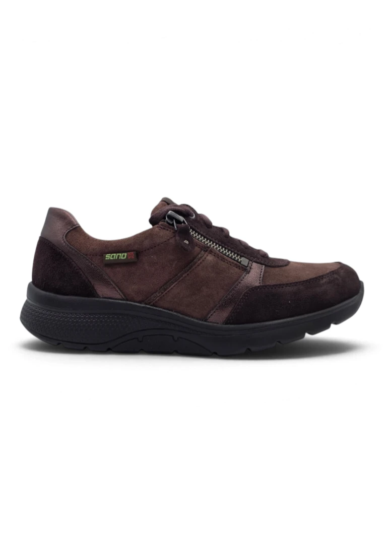 Zapatilla casual terapeutica Mephisto S.a. mod. IZAE de Piel en burdeos