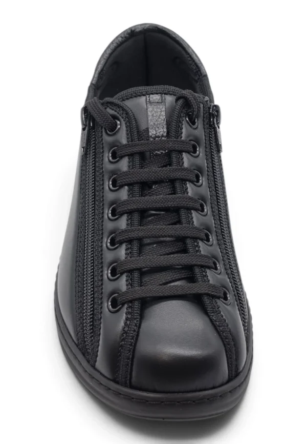 Zapato apertura total Calzados Reno mod. NERO 10 de Piel Napa Elást en negro - Imagen 4