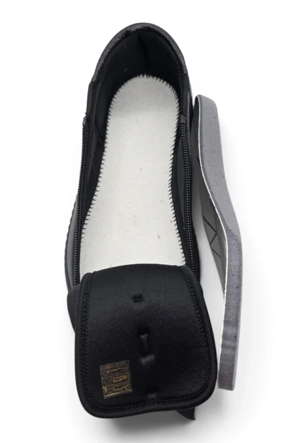 Zapato apertura total Calzados Reno mod. NERO 10 de Piel Napa Elást en negro - Imagen 7