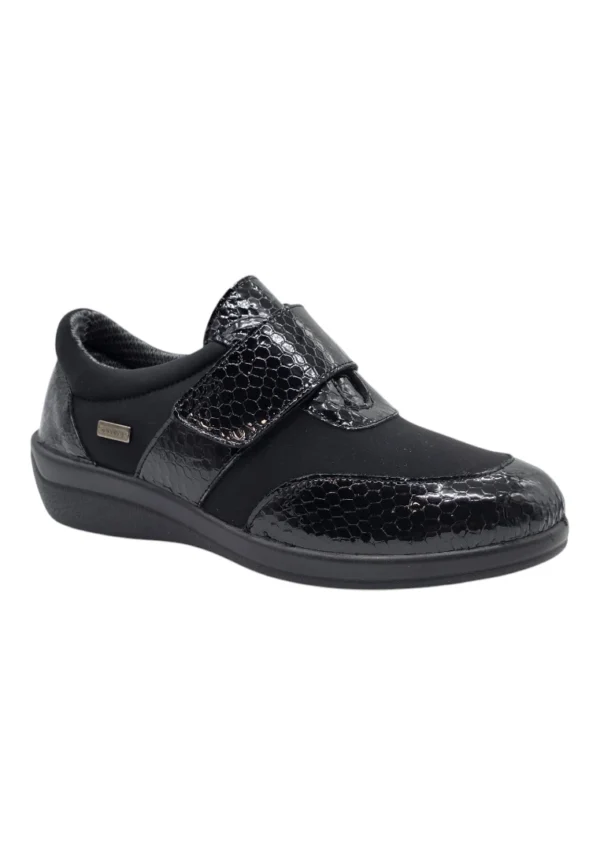 Blucher impermeable velcro Dr. Cutillas mod. 43520 de Licra en negro - Imagen 2